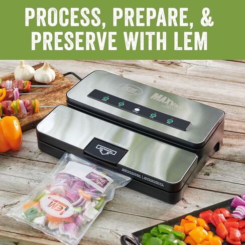 منتجات LEM أكياس مكنسة كهربائية MaxVac Moisture Stop، خالية من مادة BPA، مقاومة للثقب، 8 × 12 بوصة، 20 قطعة in Kuwait