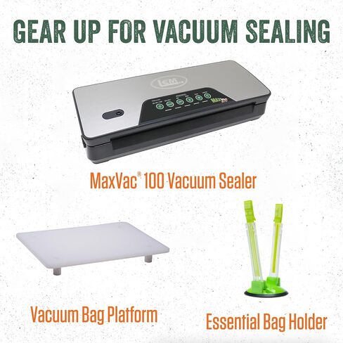 منتجات LEM أكياس مكنسة كهربائية MaxVac Moisture Stop، خالية من مادة BPA، مقاومة للثقب، 8 × 12 بوصة، 20 قطعة in Kuwait