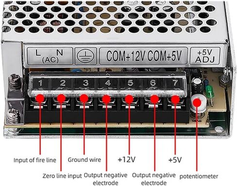 Dual 60 Watt Two Groups Output 5V 12V 24V Switching Power Supply SMPS D-60 Converter Alimentatore Adapter for Led Strip(D-60A_60 W) in Kuwait