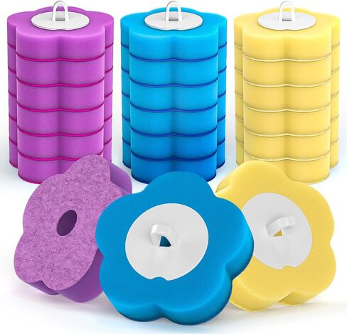 Toilet Brush and Holder - No Touch Wall Mount Disposable Bowl Cleaners Set,Snap-On Quick Cleanup Hygienic Wand,for Small Condos,Compact Bachelor Apartments and Quick Daily Cleanups in Kuwait