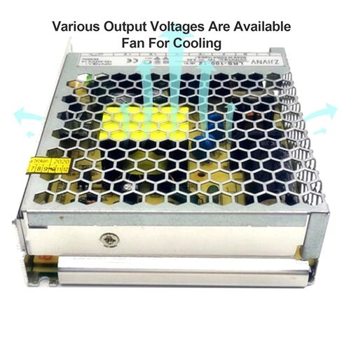 LRS-100-12 LRS-100-24 100W SMPS تحويل التيار الكهربائي مخرج واحد صغير الحجم نوع نحيف 12V 8.3A 24V 4.2A(24V_100 W) in Kuwait