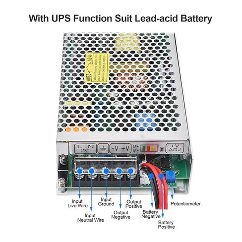 180W 12V/24V UPS Switching Mode Power Supply with LED Indicator Input 110/220v for Industrial Automation Field(12V) in Kuwait