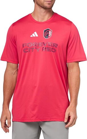 تيشيرت St. Louis City Sc Pre-Game قصير الأكمام للرجال من أديداس in Kuwait