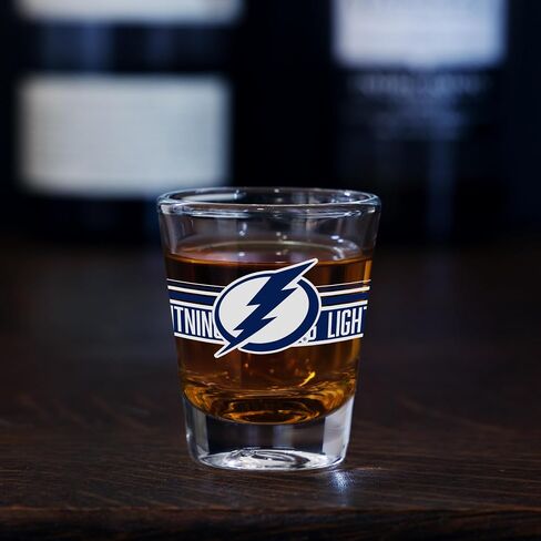 ريكو إندستريز NHL Hockey Tampa Bay Lightning Standard 1.7oz زجاج متين لقضبان الألعاب والمنزل in Kuwait