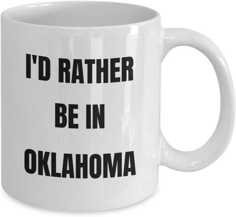 كوب SpreadPassion Oklahoma - أفضل أن أكون في أوكلاهوما - كوب قهوة - فكرة هدايا أوكلاهوما - سلة هدايا أوكلاهوما للرجال والنساء in Kuwait