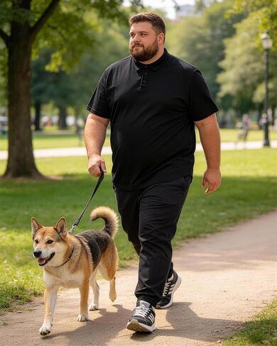Big and Tall Heavyweight Casual Polo Shirts for Men Moisture Wicking in Saudi Arabia