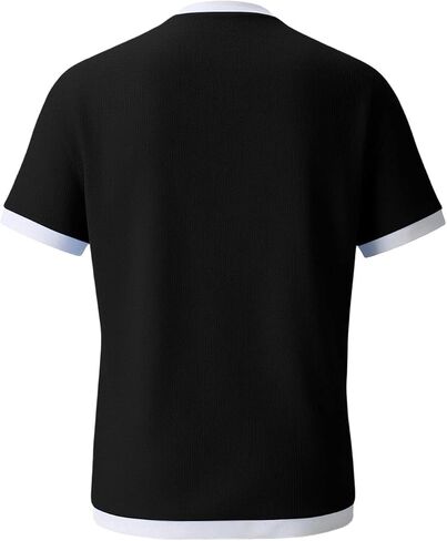 المتضخم الهراء قمصان للرجال قصيرة الأكمام Crewneck جيب تي شيرت عادية محكم متماسكة لينة الصيف ملابس علوية من القطن in Kuwait