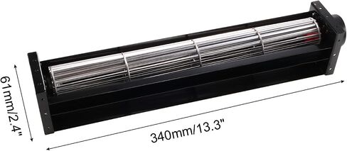 uxcell Universal DC 12V 3.6W Ball Bearing Cross Flow Cooling Fan 340mm x 61mm x 61mm in Kuwait