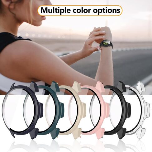 عبوتان متوافقتان مع حافظة واقي الشاشة Garmin Approach S50، ممتص الصدمات من البولي كربونات الصلب بتغطية كاملة وملحقات حماية مدمجة في طبقة زجاجية مقسى in Kuwait