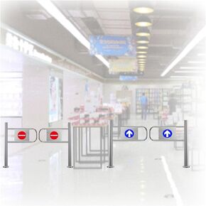 Stainless Steel One-Way Swing Door - 120cm (47.25") Wide Manual Exit/Entrance Device for Stores, Playgrounds & Supermarkets - Durable, Easy to Install in Saudi Arabia