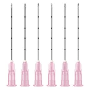 25G x 50mm Cannula Needl, Stainless Steel Blunt Tip Tube Set, Flexible Rounded Design with Graduation Marks, Individual Pack, 10PCS in Saudi Arabia