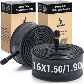 BiAnYC 2Pcs Heavy Duty 16 inchx1.50/1.75/1.90 Bike Tubes,Schrader Valve 32 mm,Suitable for Tire Size 16" x1.50-1.90 Mountain,Cruiser,and City Bikes in Kuwait