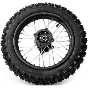 Rear Wheel Outer Tire Compatible with Yozma IN10 E-Bikes, 80/100-12 Rubber Metal Black Replacement Bicycle Motorcycle Parts Crack-Proof & Wear-Resistant in Kuwait