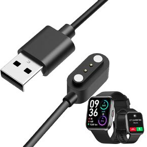 شاحن الساعة الذكية، كابل شحن USB مغناطيسي بديل للساعة الذكية سلك 2Pin، تباعد الدبوس 3 مم، متوافق مع IDW13، IDW19، IDW26، ID208plus، TGW01 VeryFit Watch in Kuwait