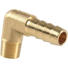 Elbow 90 Degree 1/8" 1/4" 3/8" 1/2" 3/4" NPT Male 1/4-3/4 Inch Hose Tail Brass Pipe Fitting Connector,5 pcsNPT To Hose,1l2 NPT To 1l2 Inch in Kuwait
