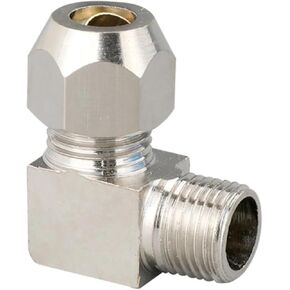 1/8" 1/4" 3/8" 1/2" BSPP Male Female 12mm Tube Compression Union Fitting Brass Pipe Fitting Elbow Water Gas Oil(PL,12MM_1/2") in Saudi Arabia