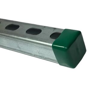 Plastic Safety End Caps for Standard Unistrut Channel Green (1-5/8" x 1-5/8") (100) in Saudi Arabia