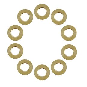صامولة مستديرة مخرشة من النحاس من National Artcraft تناسب أنبوب المصباح القياسي 1/8 IP - (10/عبوة) in Kuwait