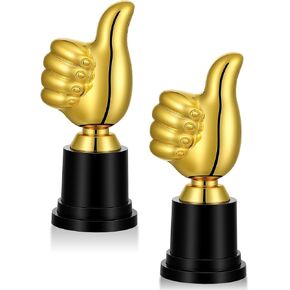 2 حزمة من كأس الإبهام، جوائز جائزة الكأس الذهبية البلاستيكية المضحكة لمكافآت الفصل الدراسي، والألعاب الرياضية، ومفضلات الحفلات، وهدايا تقدير الموظفين in Kuwait