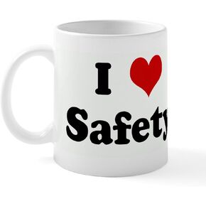 CafePress I Love Safety Mug 11 oz (325 ml) Ceramic Coffee Mug in Kuwait