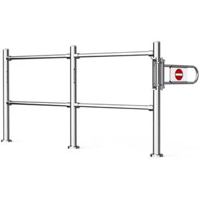 Automatic Closing Metal Safety Gate - Spring-Loaded Swing Barrier for Warehouses & Malls - Durable Security Entrance Gate for Enhanced Protection in Kuwait
