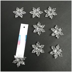 Hanging Crystals Prisms 60pcs 28MM Clear Acrylic Shaped Pendant Chandelier Curtain Party Lighting Hanging Parts Hangings Crystals for Decoration in Kuwait
