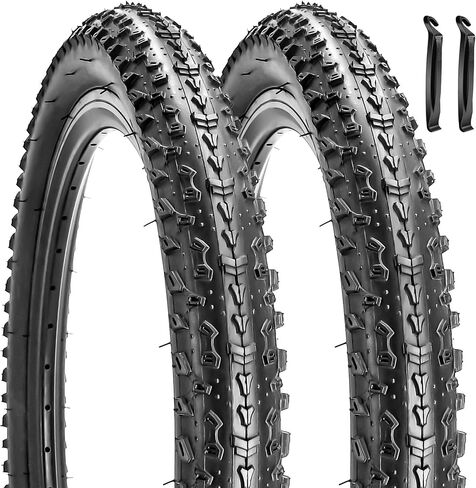 1 or 2 Pack 20 x 2.35 Bike Tire 20 inch Bike Tire Folding Replacement Bicycle Tire for MTB Mountain Bike BMX Bicycle and Commuter Bike in Saudi Arabia