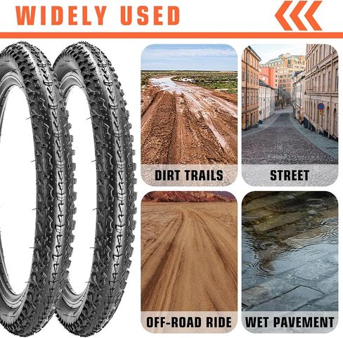 1 or 2 Pack 20 x 2.35 Bike Tire 20 inch Bike Tire Folding Replacement Bicycle Tire for MTB Mountain Bike BMX Bicycle and Commuter Bike in Saudi Arabia