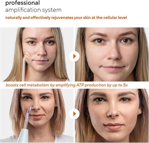 NuDerma Professional Skin Therapy Wand - Portable Skin Therapy Machine with 6 Neon & Argon Wands – Boost Your Skin – Clear Firm & Tighten in Kuwait