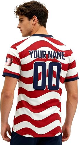 Ships Next Day,Custom 2026 National Soccer Jersey for Men Women Kids Personalized Fashion Fans Game Shirt with Name Number in Kuwait