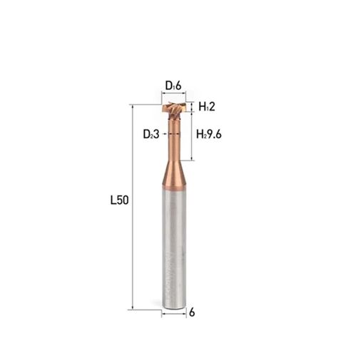 1PCS T-Type Grooving Milling Cutters - 4/6/8/10/12mm Shank Tungsten Steel Slotting Router Bits for Precision Cutting(12Dx2Hx6dx12lx75L) in Kuwait