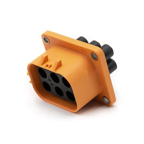 High Voltage Interlock Connector Low Current Plug 6Pin 40A 6mm2 Straight Plastic in Kuwait