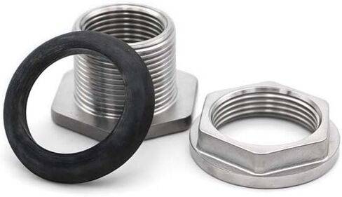 1-1/2" BSP Internal Thread 304 Stainless Steel External Bulkhead Joint Water Tank Joint Connector in Kuwait