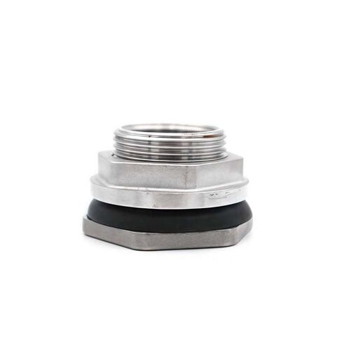 1-1/4" BSP Internal Thread 304 Stainless Steel External Bulkhead Joint Water Tank Joint Connector Fittings in Kuwait