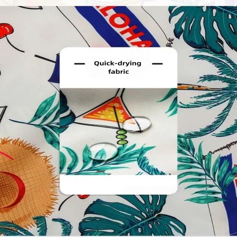 Men's Beach Shorts Quick-Drying Breathable Loose Floral Print Five-Point Summer Swim Trunks for Seaside Pool Holiday Travel in Kuwait