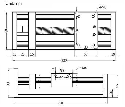 Effective Stroke 200mm Linear Guide Rail Way SFU1605 Ball Screw Motion Module with 23 Stepper Motor in Saudi Arabia