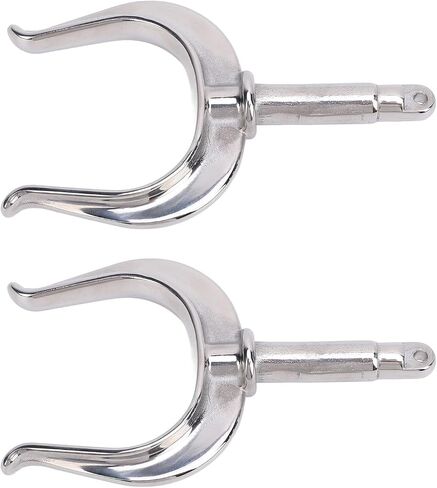 Acouto Boat Oar Lock شديد التحمل يناسب الجميع 1/2 بوصة عمود 316 من الفولاذ المقاوم للصدأ، رائع للمياه البحرية طوف الكاياك U تصميم فم مفتوح لمعظم القوارب واليخوت والزوارق الصغيرة in Kuwait