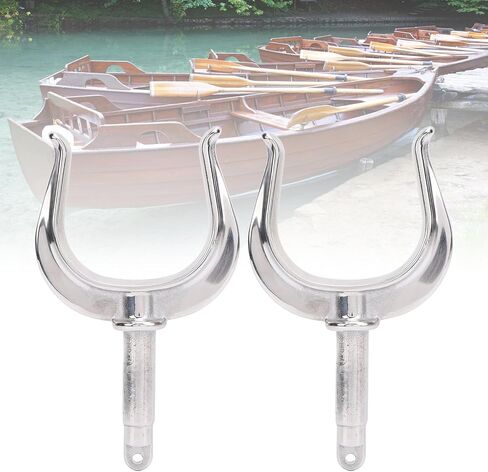 Acouto Boat Oar Lock شديد التحمل يناسب الجميع 1/2 بوصة عمود 316 من الفولاذ المقاوم للصدأ، رائع للمياه البحرية طوف الكاياك U تصميم فم مفتوح لمعظم القوارب واليخوت والزوارق الصغيرة in Kuwait
