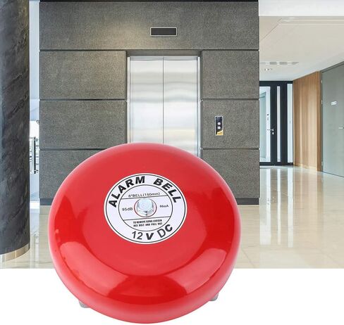Estink Fire Alarm Bell, CB-6B 95dB 5.9in Aluminum Base Electric Round Alarm for School, Elevators, Industrial Applications (DC12V) in Kuwait