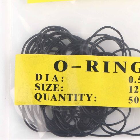 950 قطعة O Ring 15 مقاسًا من الحلقات المطاطية 0.5 مم خرطوم أسود مجموعة حلقات O لغسالة الضغط لإصلاح سباكة الهواء والغاز (0.5 مم) in Kuwait