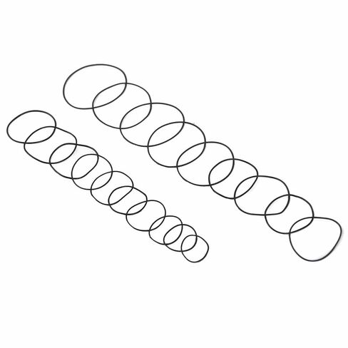 950 قطعة O Ring 15 مقاسًا من الحلقات المطاطية 0.5 مم خرطوم أسود مجموعة حلقات O لغسالة الضغط لإصلاح سباكة الهواء والغاز (0.5 مم) in Kuwait