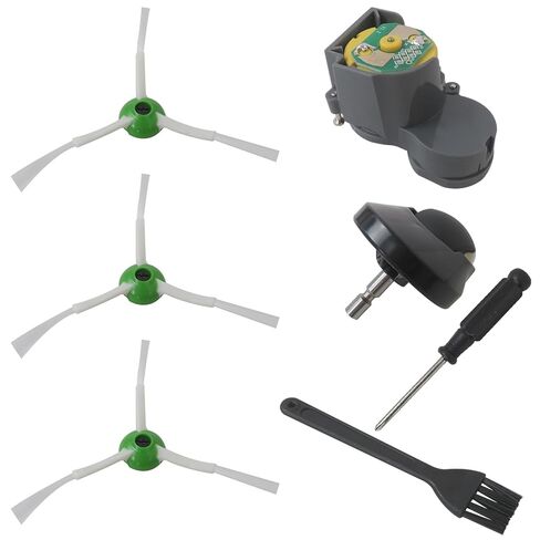 Side Brush Motor Module for irobot Roomba Front Wheel Caster Parts for i3 i3+ i4 i6 i6+ i7 i8 E5 E6 E7 j7 7550 3550 3150 5150 6198 7150 Side Brush with Repair Tools (New Version) in Kuwait