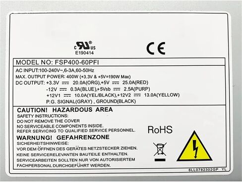 FSP400-60AGGBE FSP400-60AGGBQ FSP400-60PFI لـ 547C 847C الكمبيوتر الصناعي POS آلة وحدة التحكم في الألعاب مزود الطاقة (FSP400-60PFI) in Kuwait
