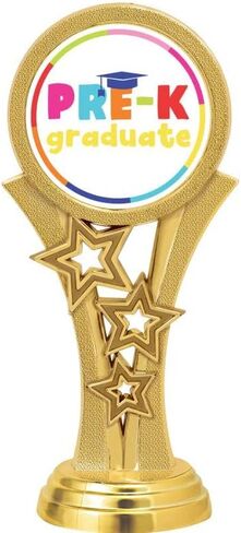 كأس التخرج - 6 بوصات Gold Starbeam Preschool Graduate Pre-K Personalized Awards Prime in Kuwait