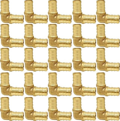 25 قطعة 1/2 "Pex 90 درجة الكوع، تركيبات نحاسية لأنابيب أنابيب PEX in Kuwait
