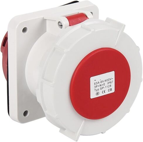 SP-1128 Industrial Socket 5P 63A IP67 Waterproof Concealed in Kuwait