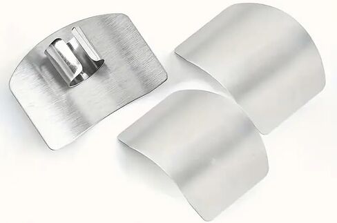 Stainless Steel Finger Guard for Cutting, Adjustable Anti-Cut Kitchen Hand Shield, Reusable Metal Finger Protector for Chopping Vegetables, Fruit, Meat, Slicing, Dicing & Meal Prep in Saudi Arabia