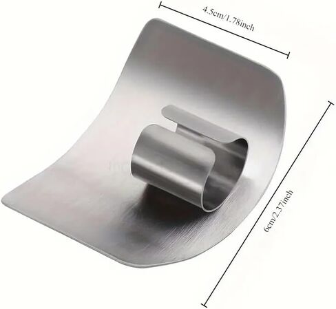 Stainless Steel Finger Guard for Cutting, Adjustable Anti-Cut Kitchen Hand Shield, Reusable Metal Finger Protector for Chopping Vegetables, Fruit, Meat, Slicing, Dicing & Meal Prep in Saudi Arabia