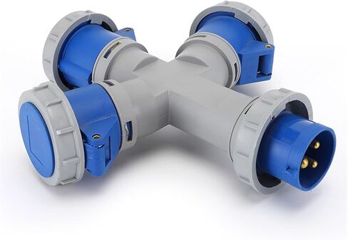 Three-Way Y-Type Industrial Socket LX-10132-16A LX-10232-32A Waterproof Exposed in Kuwait