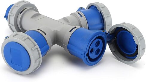 Three-Way Y-Type Industrial Socket LX-10132-16A LX-10232-32A Waterproof Exposed in Kuwait